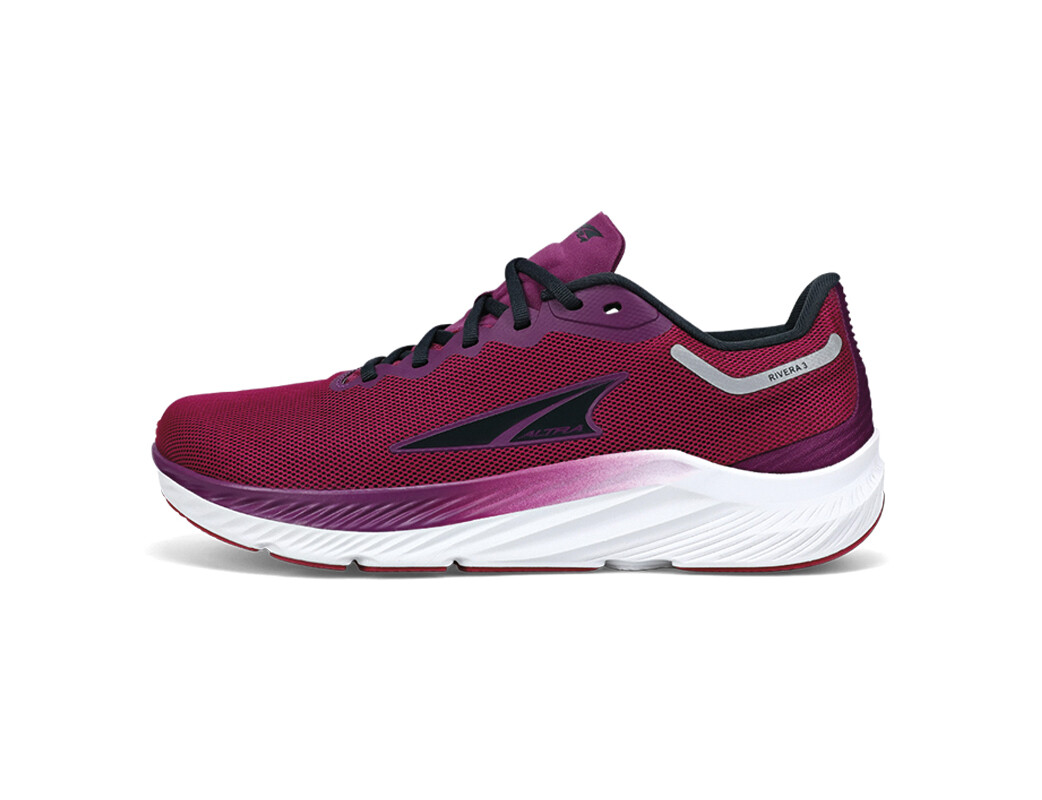 Red / Purple / White Altra Rivera 3 Women\'s Road Running Shoes | 8265-WEVRL