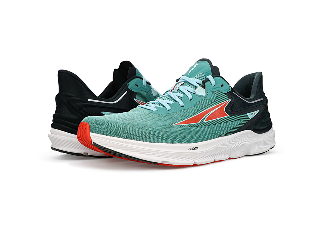 Turquoise / Red / Black Altra Torin 6 Men's Road Running Shoes | 5430-XCSHW