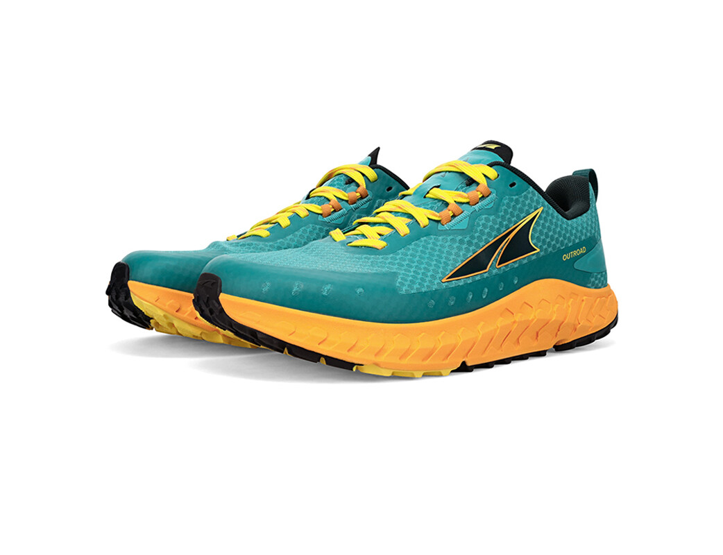 Turquoise / Yellow Altra Outroad Women's Trail Running Shoes | 6750-YSXCT