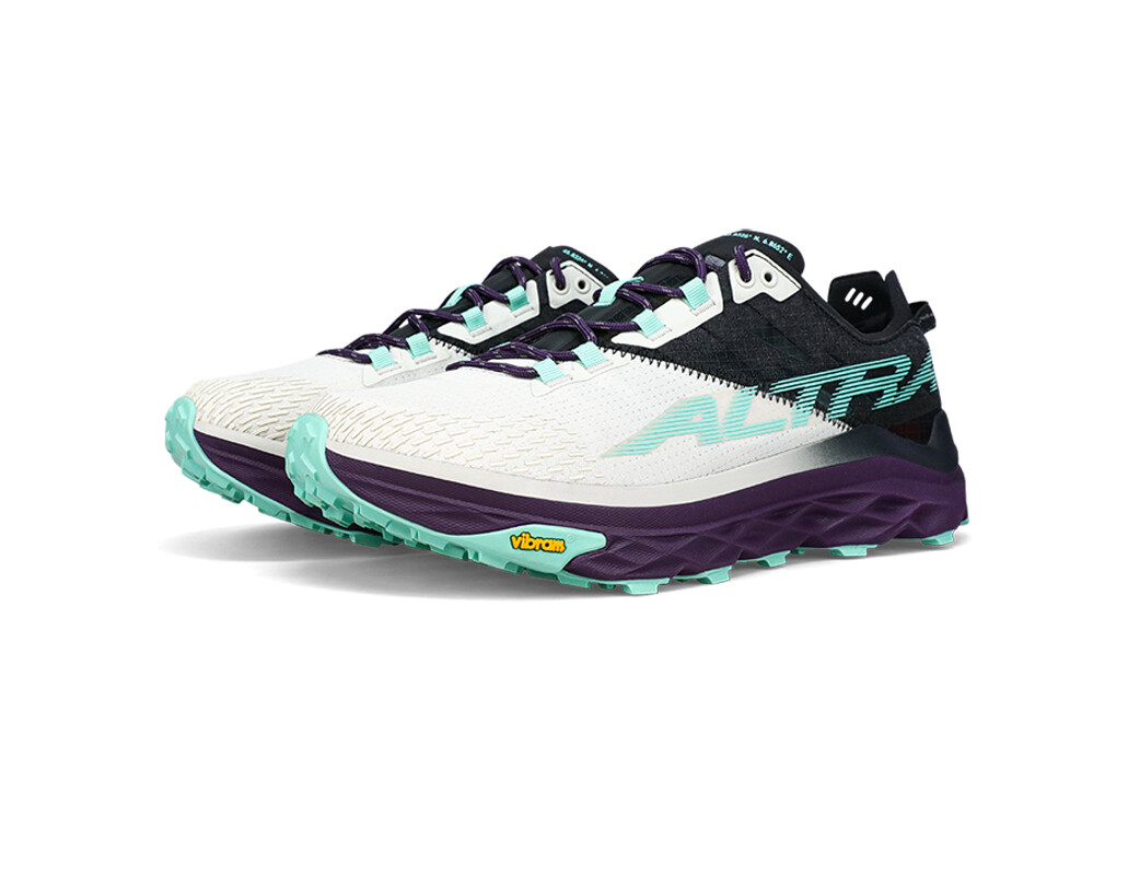 White / Black / Green Altra Mont Blanc Women's Trail Running Shoes | 0472-ORBAM