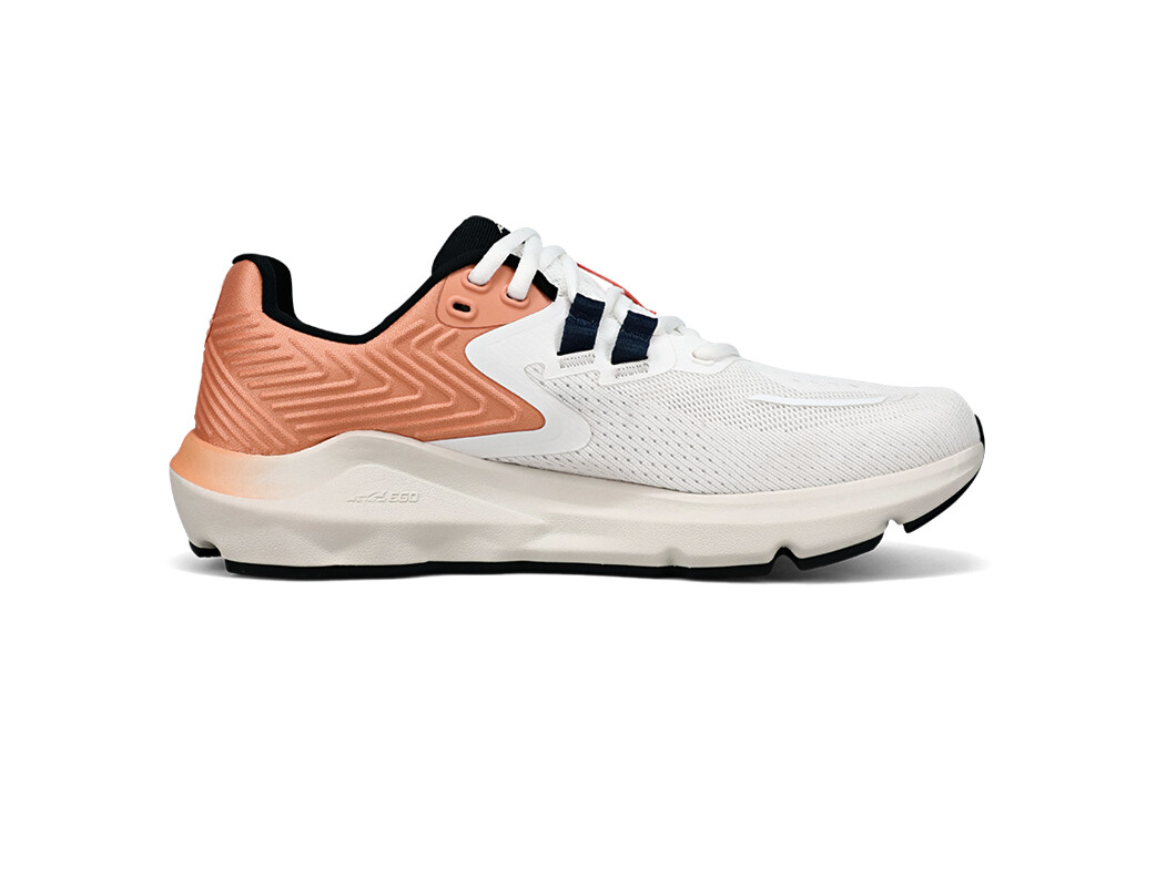 White / Black / Orange Altra Provision 7 Women's Road Running Shoes | 1708-RLVNX