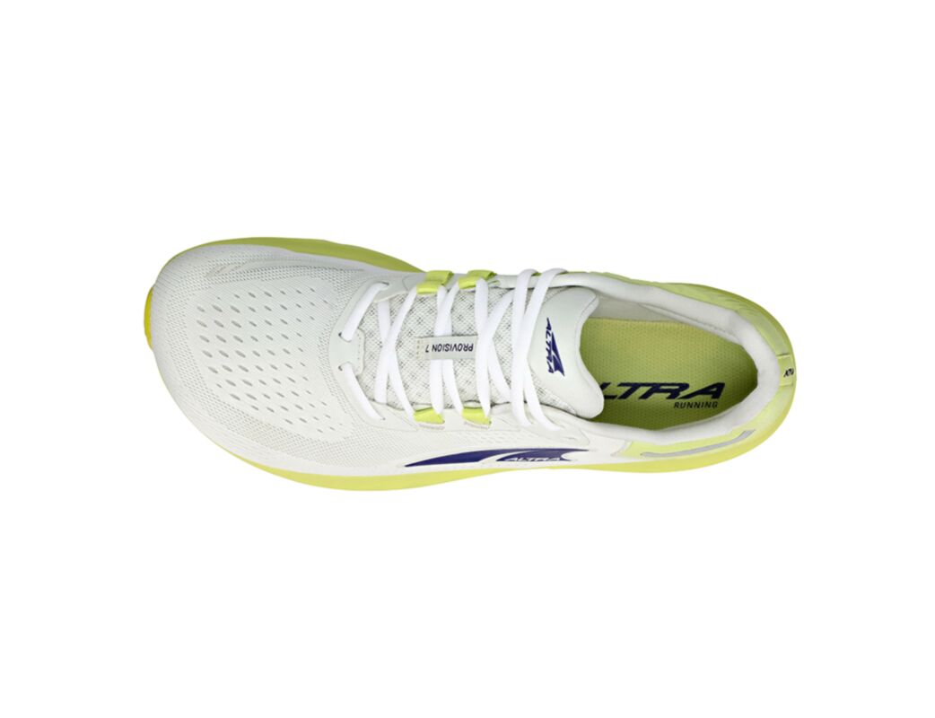 White / Green Altra Provision 7 Women's Road Running Shoes | 5274-WBCNU