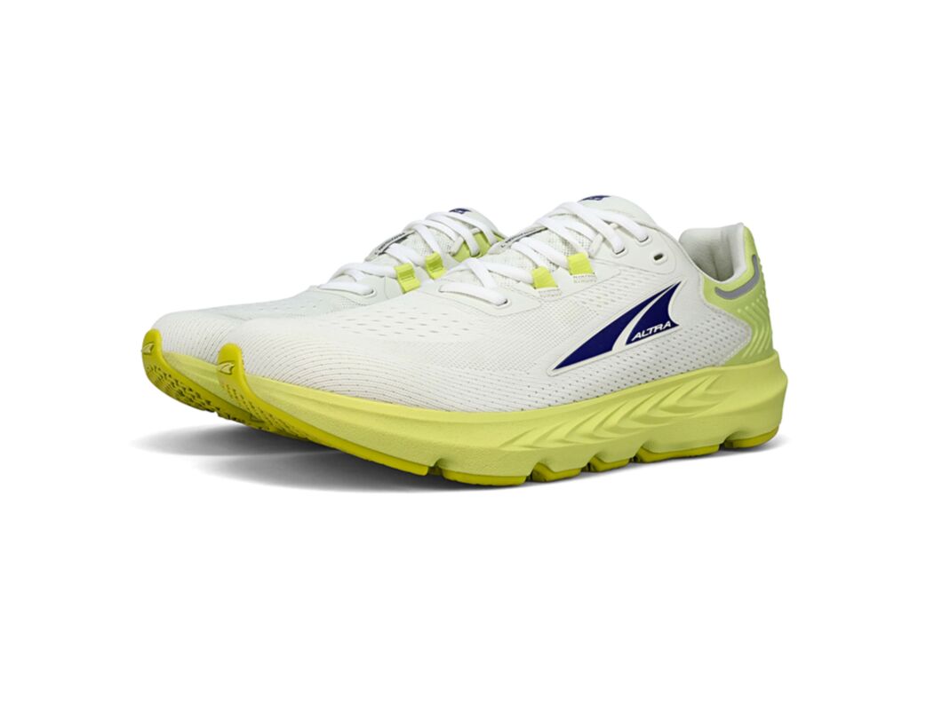 White / Green Altra Provision 7 Women's Road Running Shoes | 5274-WBCNU