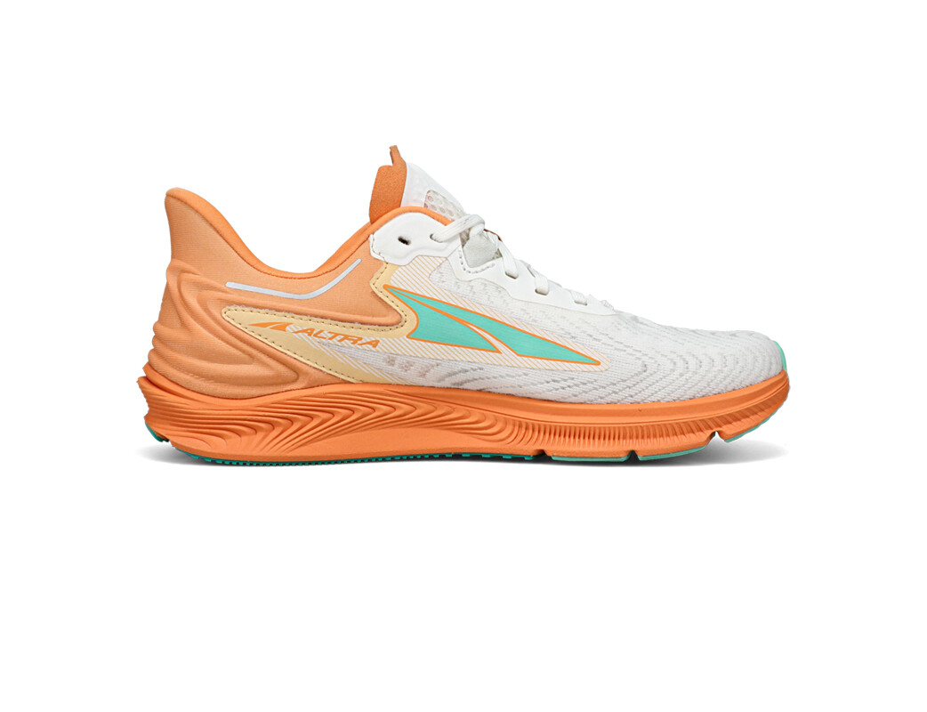 White / Orange / Green Altra Torin 6 Women's Road Running Shoes | 6234-XOWEV