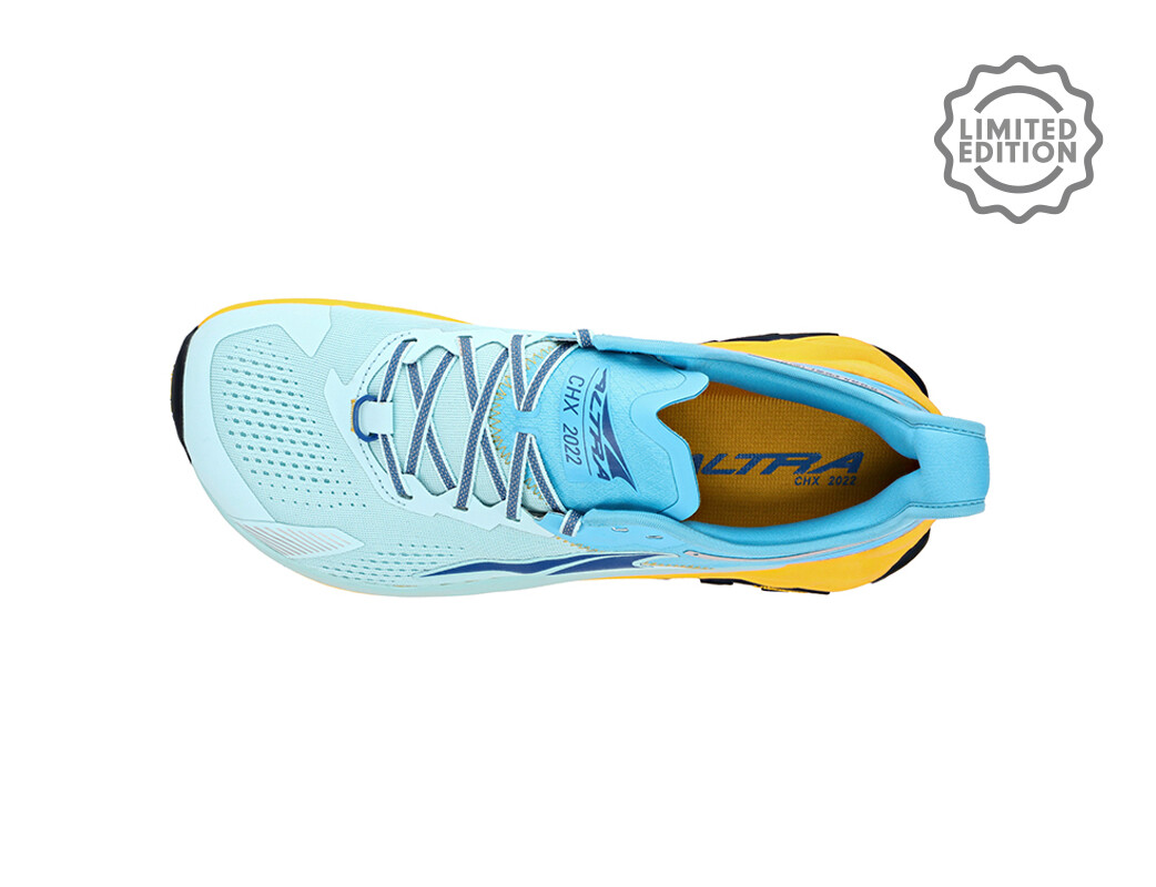 Yellow / Blue Altra Olympus 5 Chamonix Men's Trail Running Shoes | 2518-NMATS