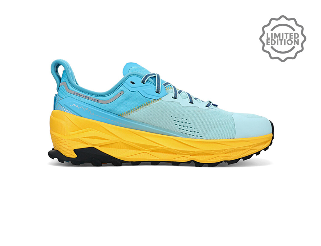 Yellow / Blue Altra Olympus 5 Chamonix Men's Trail Running Shoes | 2518-NMATS